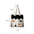 thumbnail image 2 of Cute Casual Cartoon Octopus Pattern Large Capacity Knitted Shoulder Bag Handbags Shopping Bags Tote Bags BLACK, 2 of 8
