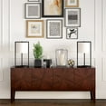 thumbnail image 4 of Henn&Hart 12" Blackened Bronze Metal/Fabric Table Lamp, 4 of 11