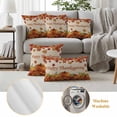 thumbnail image 6 of Orange Maple Outdoor Waterproof Pillow Covers, Thanksgiving Pumpkin Autumn Fruit Vintage Decorative Rectangle Throw Pillowcase Sofa Cushion Sham for Patio/Couch/Chair, 20"x12" 2 Pack, 6 of 8