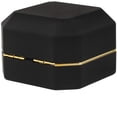 thumbnail image 2 of Proposal LED Light Ring Box Engagement Ring Case Velvet Jewelry Gift Box Case Ring Holder Necessary for marriage proposal Black, 2 of 4