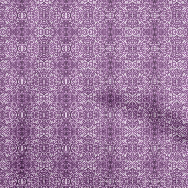 oneOone Georgette Viscose Purple Fabric Aian Batik Sewing Craft Projects Fabric Prints By Yard 42 Inch Wide
