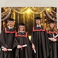 thumbnail image 4 of Black Gold Backdrop Curtains Glitter Spots, Retro Photo Background for Theater Stage Decor Adults VIP Carnival Graduation Prom New Year Birthday Party Supplies, 6.9x4.9ft, 4 of 4