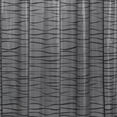 thumbnail image 4 of Mainstays 13-Piece Shower Set: Waterproof Oasis Striped PEVA Shower Curtain and 12 Hooks, Black, 4 of 10