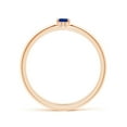 thumbnail image 2 of Angara Natural 0.2 Ct. Blue Sapphire Solitaire Ring in 14K Rose Gold for Women (Ring Size: 11.5), 2 of 9