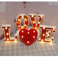 thumbnail image 3 of LINLIN LED Letter Lights, Alphabet Marquee Letters Sign LED Marquee Number Lights Sign for Night Light Christmas Valentine Wall Table Decor, 3 of 4