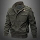thumbnail image 2 of otoño e invierno nueva chaqueta militar de algodón para hombres yeacher  L, 2 of 6