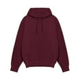 thumbnail image 4 of CONROSES Men's Hoodies Solid Color Plus Size Hoodie for Men Long Sleeve Warm Pullover Hooded Sweatshirt Soft Fall Winter Sweatshirts With Pocket, 4 of 4