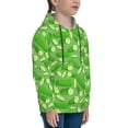 thumbnail image 3 of Lsque Green Cucumber Patten Youth Hoodie Sweatshirt Pullover with Kangaroo Pocket Boys and Girls Hoodie Warm Hoodie for Kids-Large, 3 of 6