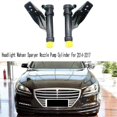 thumbnail image 5 of Front Left+Right Headlight Wahser Sparyer Nozzle Pump Cylinder for 2014-2017, 5 of 5