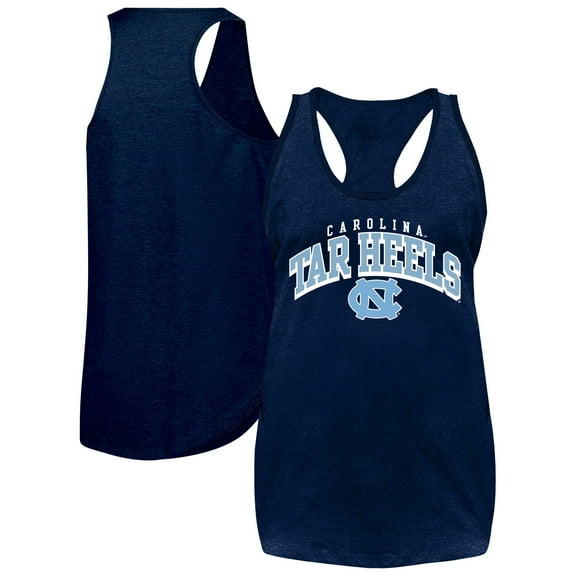 Women's Fanatics Navy North Carolina Tar Heels Plus Size Arch Tank Top