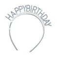 thumbnail image 2 of BLESIYA 2xHappy Birthday Headband Stylish Birthday Tiara for Party Decoration Supplies Colorful Rhinestones, 2 of 8