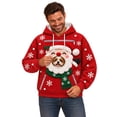 thumbnail image 6 of RGGEEUN Dog Pouch Hoodies Pet Carrier Hoodies Christmas Santa Graphic Long Sleeve Hooded Pullover with Pocket Mens Sweatshirt for Small Dogs and Cats Travel Party,Xs, 6 of 7