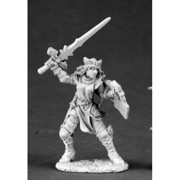 Reaper Miniatures Elise, Good Female Knight #03520 Dark Heaven Unpainted Metal