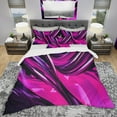 thumbnail image 2 of Designart 'Pink & Purple Ribbons' Modern & Contemporary Duvet Cover Set, 2 of 4