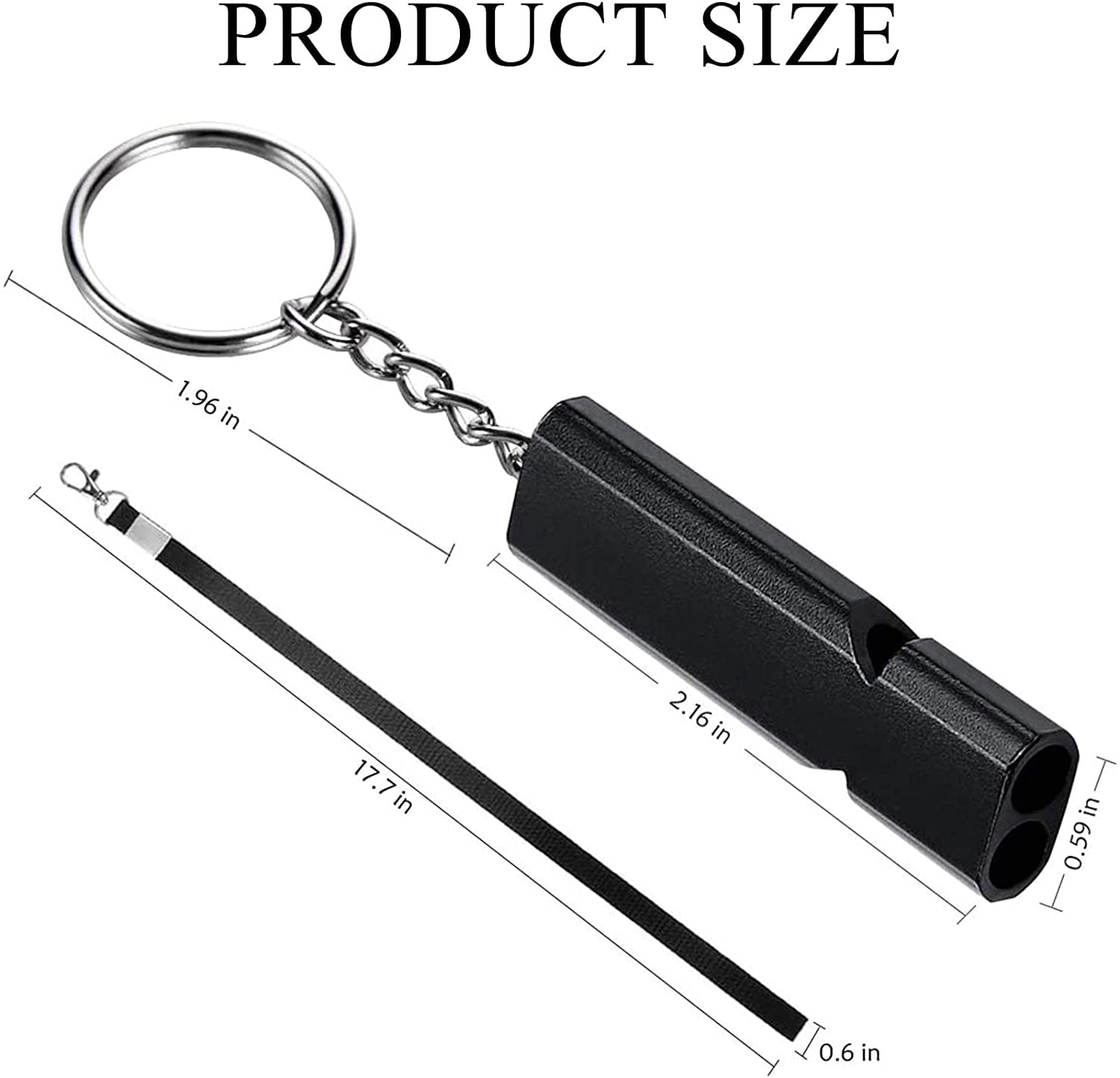 Durable 120db Loud Emergency Survival Whistle Camping Hiking Keychain Outdoor 