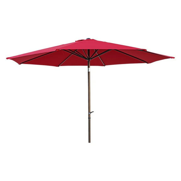 St. Kitts Aluminum 11.5-foot Patio Umbrella, Ruby Red