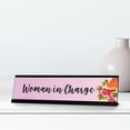 thumbnail image 3 of Woman in Charge, Designer Office Gift Desk Sign (2 x 8"), 3 of 3