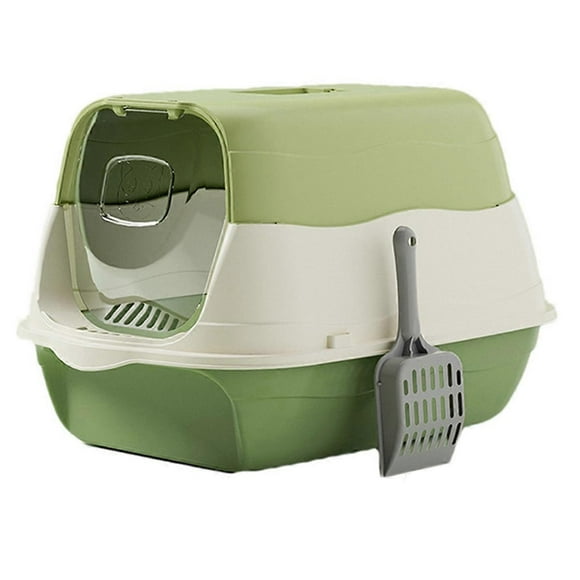 Fully Enclosed Cat Litter Box Splash-Proof Cat Potty Breathable
