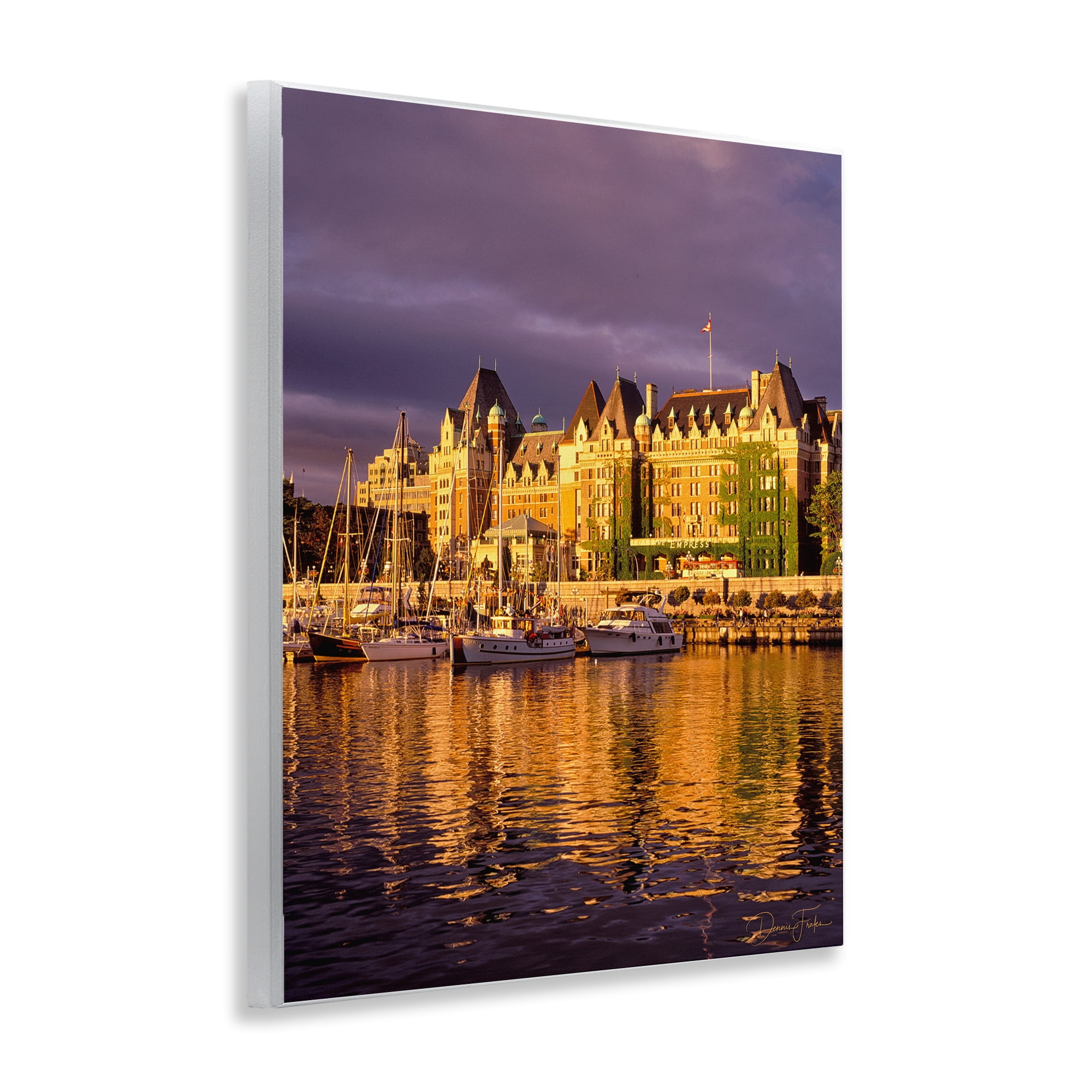 Stupell Industries City Boat Harbor Town & City Photography Unframed Art Print Wall Art, 11 x 14