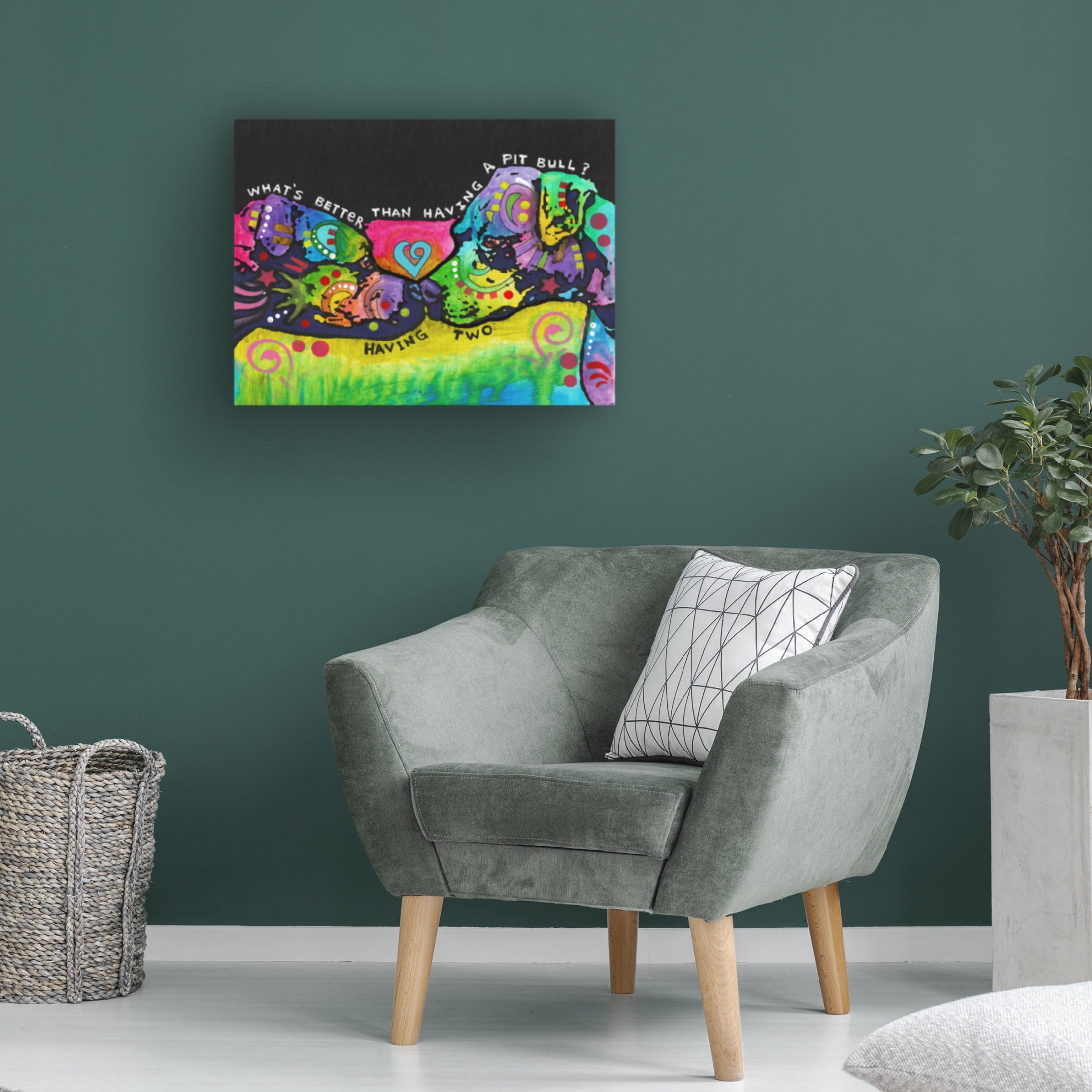 Canvas Wall Art - Dean Russo 'Whats Better 2' Wall Art for Living Room, Bedroom, or Office Décor by Trademark Fine Art - 47 x 35 Inches
