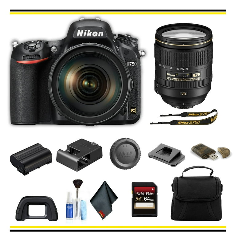 Nikon D750 DSLR Camera with 24-120mm Lens Starter Bundle Nikon D750 DSLR Camera with 24-120mm Lens Starter Bundle