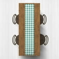 thumbnail image 2 of Creative Products Buffalo Check Teal 16x90 Poly Twill Table Runner, 2 of 3