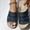 Blue, variant on AXXD Women Sandals Summer New Fashionable Flat Bottom Shoes One Line Casual Beach