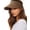brown, variant on Womens Sun Visor Hat Straw Sun Visors for Women Summer Packable Ponytail Beach Hats for Women Travel UPF 50+