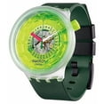 thumbnail image 3 of Swatch SB05K400 Unisex Blinded By Neon Semi Skeleton Dial Watch, 3 of 5