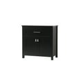 thumbnail image 3 of Elegant Kitchen and Bath 30 Inch Wide Bathroom Storage Freestanding Cabinet In Black, 3 of 10
