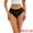 Black, variant on Unique Bargains Women's Breathable Panties Underwear Mid-Waisted Briefs M Black