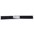 thumbnail image 2 of MasteelfCA 20mm Waterproof Lattice Pattern Silicone Watch Band Strap with Stainless Steel Deployment Clasp Buckle (Black), 2 of 8