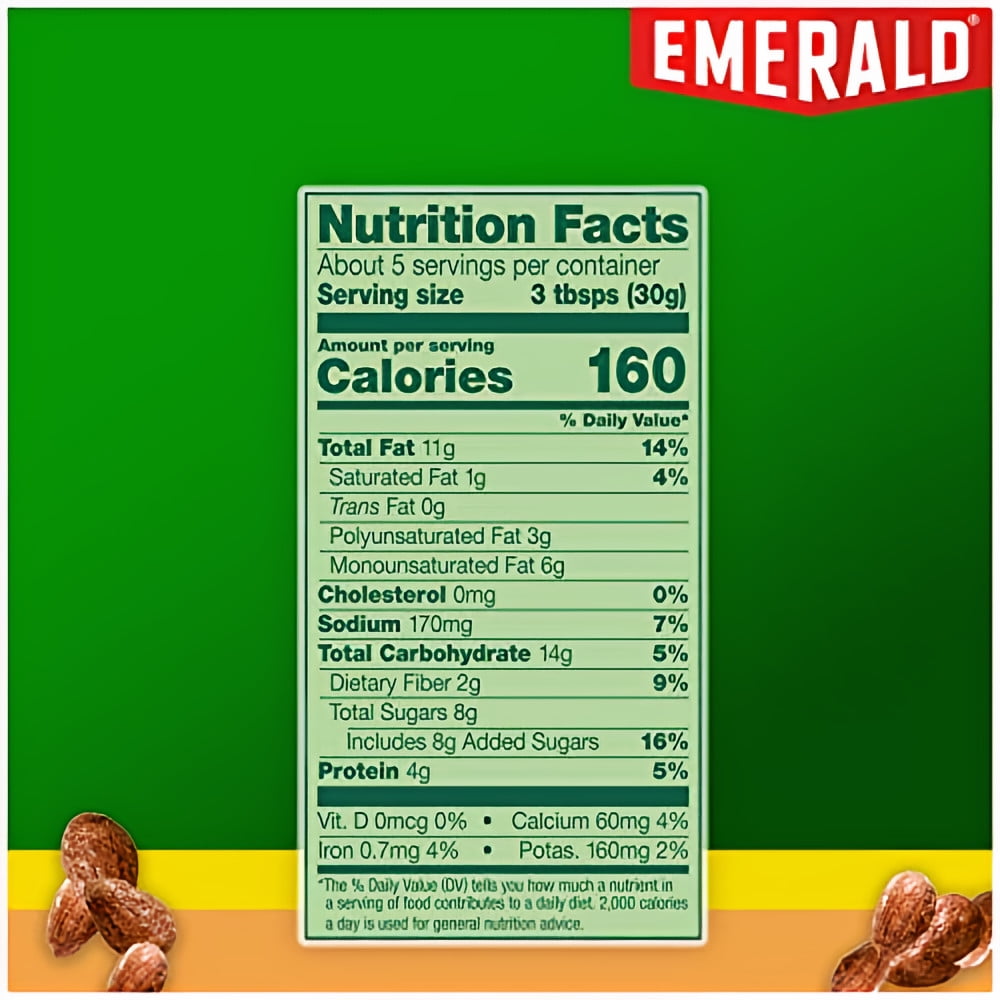 Emerald Honey Glazed Almonds Stand up Resealable Bag 5.5 Ounce (Pack of 5)