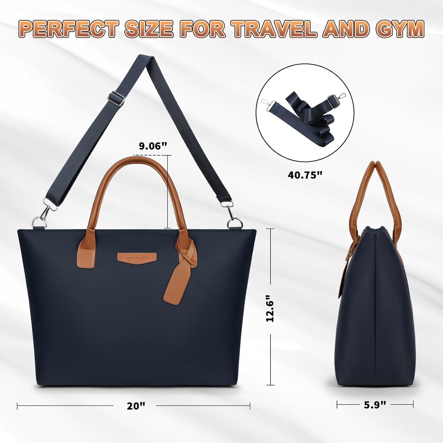 Travel Duffle Bag for Women Men Sports Tote Gym Bag Shoulder Weekender Overnight Bag for Women Men
