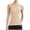 g-Beige28660, variant on Hifoo Women Undershirts Base Layer Stretch Long Sleeve Thermal Body Shaping Vest Seamless Square Neck Compression Shirts Body Shaping Warm Vest Leisure Tops