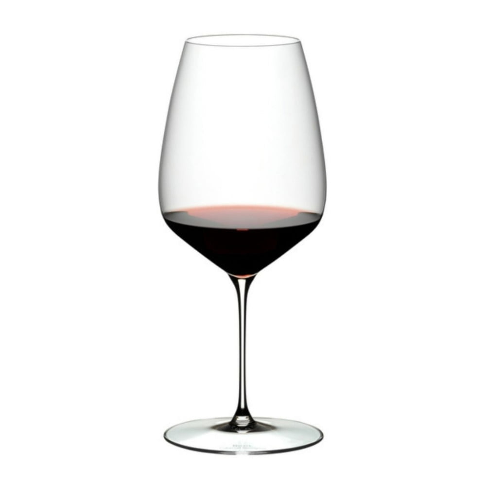 RIEDEL Veloce Cabernet and Merlot Machine-Made Dishwasher-Safe Diamond-Shaped Crystal Glass (4-Pack, Clear)