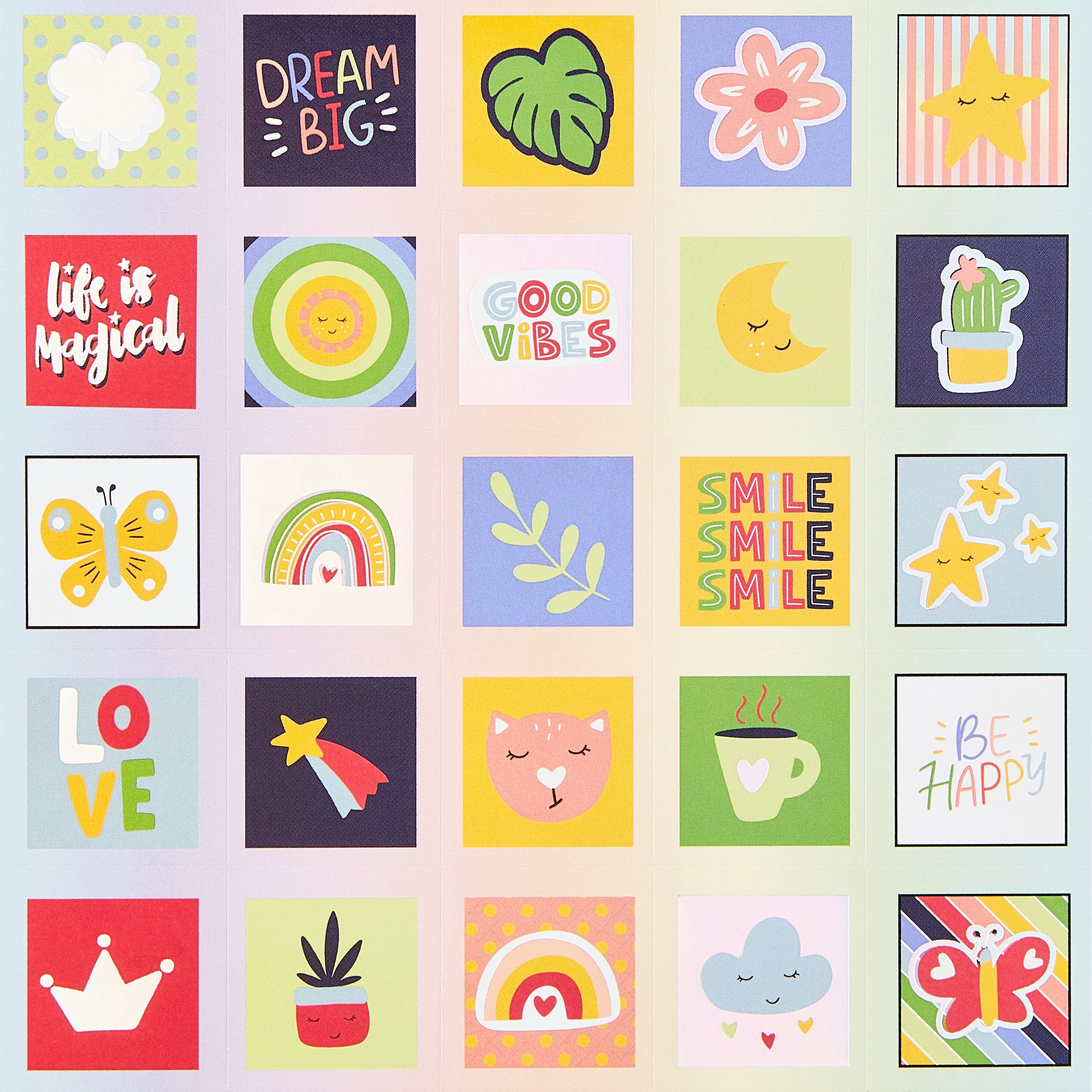 Pen+Gear Cute Sticker Book, 40 Sheets