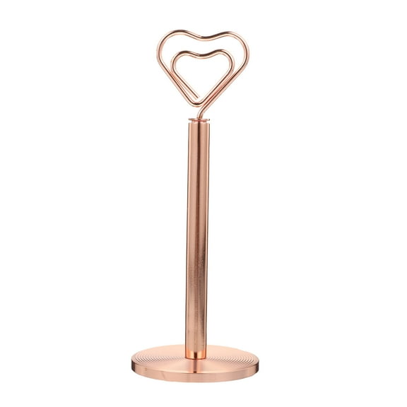 LULULION Tabletop Photo Clips Golden Metal Table Picture Stands 1Pc