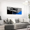 thumbnail image 3 of Hieng Gaming Wall Art for Home for Boys Teen Video Game Wall Painting for Kids Gamer Canvas Posters Picture Wall Art for Gamepad Home Decorations Blue Black Grey,12x16 Inch 3 Piece, 3 of 6