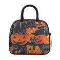 thumbnail image 2 of Womens Halloween Black Cats and Pumpkins Pattern Lunch Box for Work,Insulated Lunch Bag for Women,Loncheras Para Mujer,Leakproof Adult Lunch Bag for Work,Beach,Travel,Picnic,Camping, 2 of 7