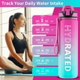 thumbnail image 2 of Botella de agua QLUR de 1 L, libre de BPA, con pajilla motivacional y a prueba de fugas, 2 of 9