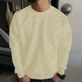 thumbnail image 5 of USNSM Men's Crewneck Sweatshirt Vintage Casual Long Sleeve Comfy Base Winter Pullover Shirt Lightweight Solid Color Fall Clothes Yellow XXXL, 5 of 9