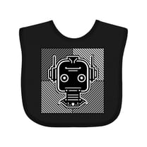 Inktastic Robotics Funny Robot Retro Boys or Girls Baby Bib