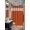 Brick Orange, variant on Gorgeous Home Linen 15pc Square Design Mosaic Brown Bathroom Set Banded Rubber Backing 2 Rug Bath Mats With Fabric Shower Curtain with Hooks