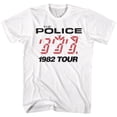 thumbnail image 1 of La Police Tournée 1982 T-Shirt Blanc pour Adulte, 1 of 2