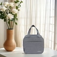 thumbnail image 6 of REGALWOVEN Insulated Bag, Lunch Bag for Women and Men, Tote Bag Lunch Box Gray 8.7*7.3*5.7in, 6 of 6