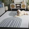 thumbnail image 3 of SAFAVIEH Saylor Elisaveta Geometric Area Rug, Ivory/Blue Gray, 4' x 6', 3 of 11