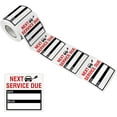 thumbnail image 1 of 300 PCS Oil Change Auto Maintenance Service Due Reminder Stickers Labels in Roll with Perforation Line(Each Measures 2 X 2inch, Black), 1 of 3