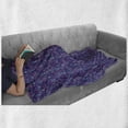 thumbnail image 5 of Underwater Soft Flannel Fleece Throw Blanket, Exotic Coral Reef Foliage Deep Sea Plants in Colorful Natural Design, Cozy Plush for Indoor and Outdoor Use, 60" x 80", Purple and Indigo, by Ambesonne, 5 of 5