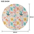 thumbnail image 6 of Pioneer Flower Round Tablecloth 60" X 60",Wrinkle Wipeable Table Cloth for Kitchen Dining Room Picnic Patio Party, 6 of 6